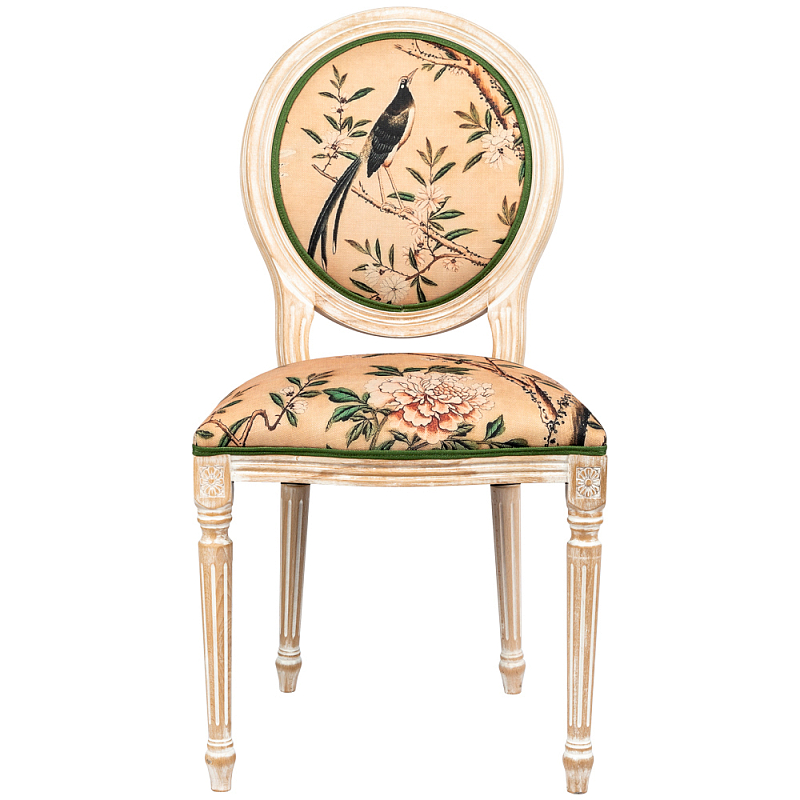Стул Beige and Green Chinoiserie Stool Бежевый Зеленый Стул Beige and Green Chinoiserie Stool Бежевый Зеленый в Саратове | Loft Concept