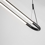 Светодиодная люстра Black LED Circle and Oval Lamp варинант исполнения - 4 | Loft Concept в Саратове