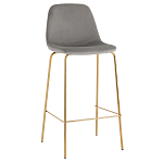 Барный стул на золотистых ножках VENDRAMIN Grey варинант исполнения - 1 | Loft Concept в Саратове