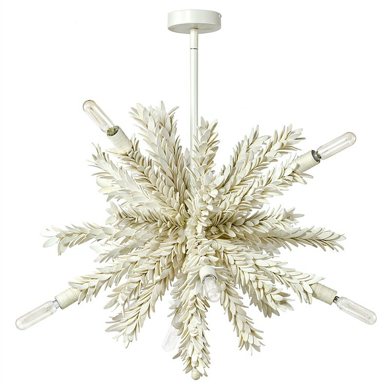 Люстра White Bionic Petals Star Chandelier Белый Молочный Люстра White Bionic Petals Star Chandelier Белый Молочный в Саратове | Loft Concept
