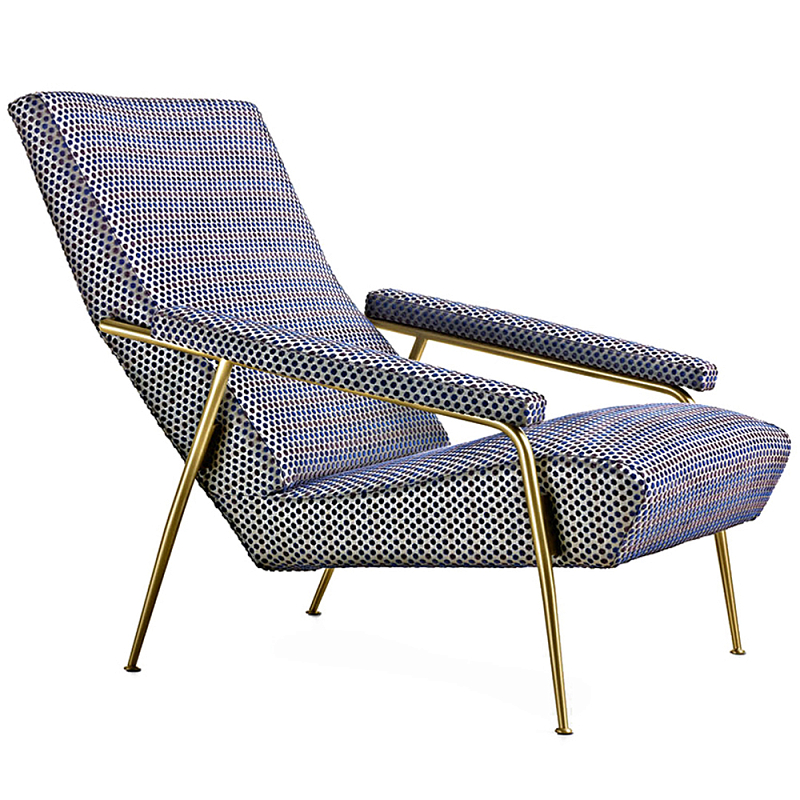 Дизайнерское кресло с подлокотниками Gio Ponti D.153.1 Armchair Золотой Мульти Дизайнерское кресло с подлокотниками Gio Ponti D.153.1 Armchair Золотой Мульти в Саратове | Loft Concept