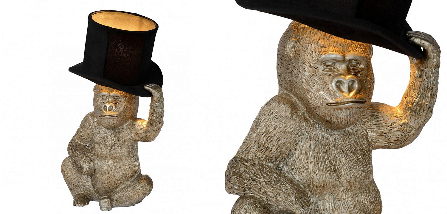 Настольная лампа с Обезьяной Funny Gorilla with a hat Настольная лампа с Обезьяной Funny Gorilla with a hat - Loft-Concept в Саратове