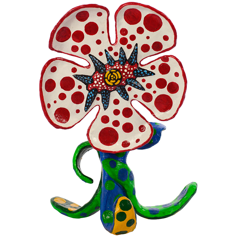 Декоративная статуэтка Yayoi Kusama Flowers that Bloom at Midnight Red Мульти в Саратове | Loft Concept 