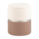 Пуф Mauldine с ящиком светло-коричневый с экокожей варинант исполнения - 1 | Loft Concept в Саратове