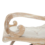 Кресло-качалка с мягкой обивкой из льна Ella Armchair beige варинант исполнения - 3 | Loft Concept в Саратове