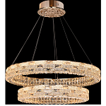 Люстра на 2 кольца с текстурной огранкой Reflection of Reality варинант исполнения - 5 | Loft Concept в Саратове