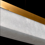 Подвесной светильник линейный из натурального камня Perfection of Geometry варинант исполнения - 6 | Loft Concept в Саратове