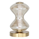 Настольная лампа светодиодная с волнообразным стеклянным плафоном Amphora of Light варинант исполнения - 2 | Loft Concept в Саратове