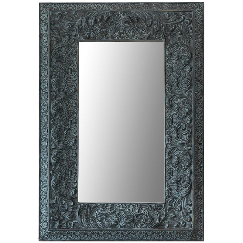 Настенное зеркало Benjamin Mirror Бирюзовый Темно-синий Настенное зеркало Benjamin Mirror Бирюзовый Темно-синий в Саратове | Loft Concept