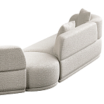 Угловой диван Calypso с поворотным механизмом и пуфом   варинант исполнения - 5 | Loft Concept в Саратове