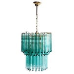 Дизайнерская люстра Blue Lagoon glass бирюзовое стекло  варинант исполнения - 2 | Loft Concept в Саратове