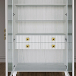 Дизайнерский шкаф витрина Elsa Dreams White с 4-мя ящиками варинант исполнения - 6 | Loft Concept в Саратове