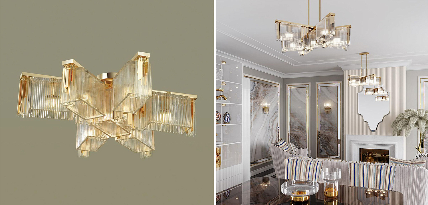 Люстра Madelen Gold Chandelier 7 Люстра Madelen Gold Chandelier 7 - Loft-Concept в Саратове
