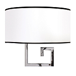 Бра с белым овальным абажуром с черной окантовкой Natural Concepts варинант исполнения - 1 | Loft Concept в Саратове