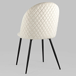 Мягкий стул в бежевом велюре Miruna Chair варинант исполнения - 5 | Loft Concept в Саратове