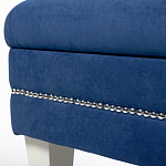 Мягкая банкетка с зоной для хранения Casket Blue варинант исполнения - 3 | Loft Concept в Саратове