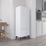 Комод белый с 4-мя дверцами на металлических ножках SPARK MULTIPURPOSE CABINET WHITE варинант исполнения - 3 | Loft Concept в Саратове