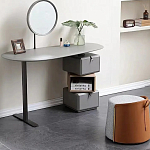 Консоль с зеркалом и  3-мя вращающимися ящиками Eloida варинант исполнения - 5 | Loft Concept в Саратове