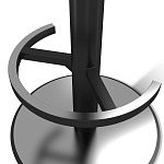 Барный стул вращающийся со спинкой и подлокотниками Douglas Rhombus Синий Велюр варинант исполнения - 4 | Loft Concept в Саратове