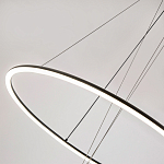 Светодиодная люстра Black LED Circle and Ball Lamp варинант исполнения - 5 | Loft Concept в Саратове