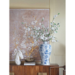 Ваза фарфоровая высокая с синими цветочными мотивами Independence варинант исполнения - 4 | Loft Concept в Саратове