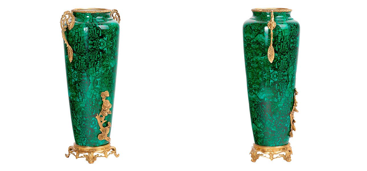 Ваза фарфоровая высокая малахит Malachite Ваза фарфоровая высокая малахит Malachite - Loft-Concept в Саратове