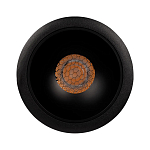 Встраиваемый спот светодиодный круглый черного цвета с углублением Ombra Lux  варинант исполнения - 2 | Loft Concept в Саратове
