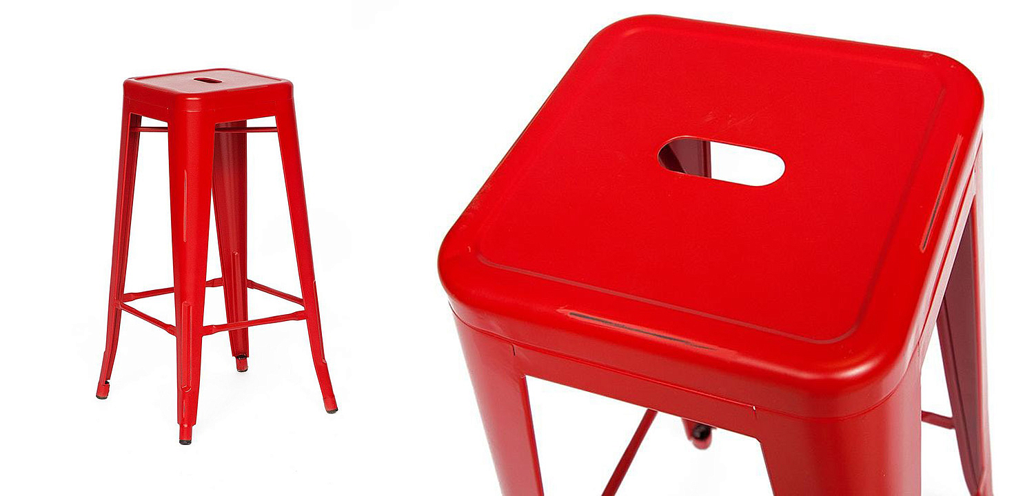 Барный стул Tolix red metal Барный стул Tolix red metal - Loft-Concept в Саратове