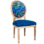 Стул из натурального бука с цветочным принтом Impressionism in Art варинант исполнения - 2 | Loft Concept в Саратове