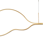 Подвесной светильник волнообразный изогнутый на двух тросах 103 см Spiral Lighting варинант исполнения - 2 | Loft Concept в Саратове