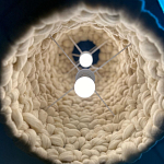 Вязаный подвесной светильник из шерсти Dome Wool Lamp  варинант исполнения - 5 | Loft Concept в Саратове