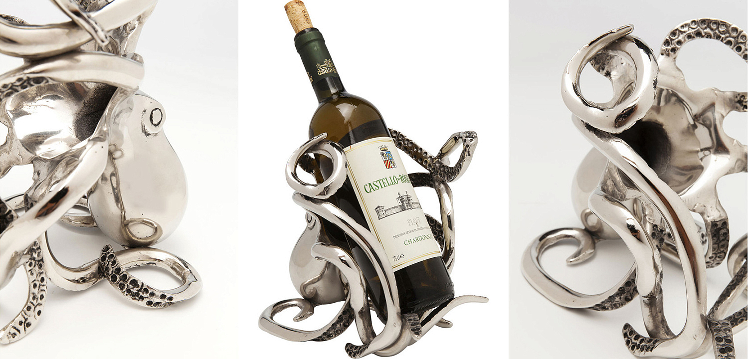 Держатель для бутылки Chrome Octopus Держатель для бутылки Chrome Octopus - Loft-Concept в Саратове