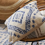 Чехол на подушку с узором в этно-стиле Blue Ikat варинант исполнения - 6 | Loft Concept в Саратове