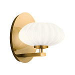  Бра с круглым плафон из матового белого стекла Kichler варинант исполнения - 1 | Loft Concept в Саратове