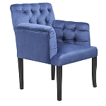 Кресло Addison Chic Armchair deep blue velour варинант исполнения - 1 | Loft Concept в Саратове