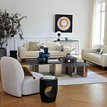 Приставной столик черного цвета AMORPHOUS варинант исполнения - 4 | Loft Concept в Саратове