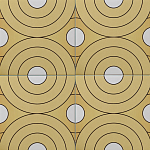 Дизайнерская плитка с узором Диски варинант исполнения - 1 | Loft Concept в Саратове