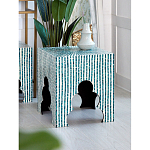 Приставной столик с инкрустацией раковинами устриц Bone Inlay варинант исполнения - 4 | Loft Concept в Саратове