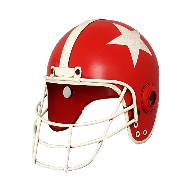 Аксессуар на стену Helmet with Star Red Красный Белый Аксессуар на стену Helmet with Star Red Красный Белый в Саратове | Loft Concept