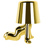 Настольная лампа фигурная цвета золото с гладким абажуром Высота 17 см Sophia варинант исполнения - 4 | Loft Concept в Саратове