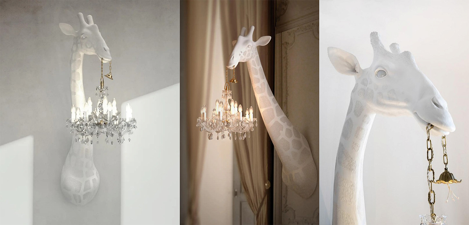 Бра белый жираф White Giraffe Wall Lamp Sconce Chandalier Бра белый жираф White Giraffe Wall Lamp Sconce Chandalier - Loft-Concept в Саратове