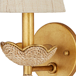 Бра из кованого железа с отделкой плетеной веревкой и сусальным золотом Parisian Style варинант исполнения - 2 | Loft Concept в Саратове