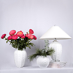 Настольная лампа керамическая с абажуром Valencia варинант исполнения - 3 | Loft Concept в Саратове