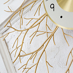 Часы настенные из металла золотые с белым циферблатом Current Time варинант исполнения - 3 | Loft Concept в Саратове