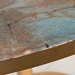 Стол обеденный круглый на золотистом основании Status Model варинант исполнения - 2 | Loft Concept в Саратове