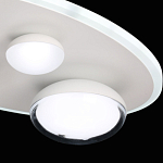 Потолочный светильник овальной формы белого цвета с 4-мя лампами Lunar Pebbles варинант исполнения - 8 | Loft Concept в Саратове