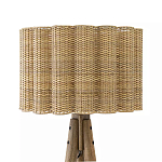 Торшер с плетеным абажуром на основании в виде треноги Lamp with Wicker Lampshade варинант исполнения - 1 | Loft Concept в Саратове