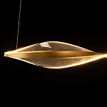 Люстра линейная с изогнутым плафоном Wave Line варинант исполнения - 7 | Loft Concept в Саратове