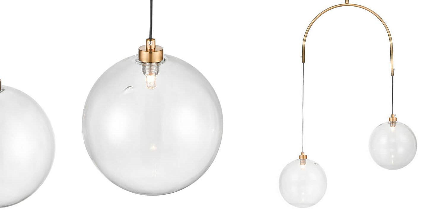 Люстра Two Hanging Ball Chandelier Люстра Two Hanging Ball Chandelier - Loft-Concept в Саратове