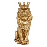 Статуэтка лев с детализированной гривой и изящной короной Lion Crown  варинант исполнения - 1 | Loft Concept в Саратове